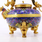 An exquisite cloisonné dragon-patterned tripod ewer