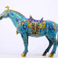 A perfect cloisonné horse ornament