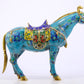 A perfect cloisonné horse ornament