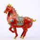 A perfect cloisonné horse ornament