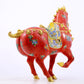 A perfect cloisonné horse ornament