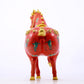 A perfect cloisonné horse ornament