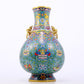 A perfect cloisonne lotus pattern amphora