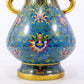 A perfect cloisonne lotus pattern amphora