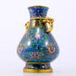 A perfect cloisonne lotus pattern amphora