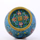 A perfect cloisonne lotus pattern amphora