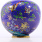 A perfect cloisonné 'flower and bird' pattern jar with lid