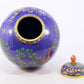 A perfect cloisonné 'flower and bird' pattern jar with lid