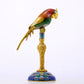 A perfect cloisonné parrot ornament