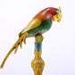 A perfect cloisonné parrot ornament