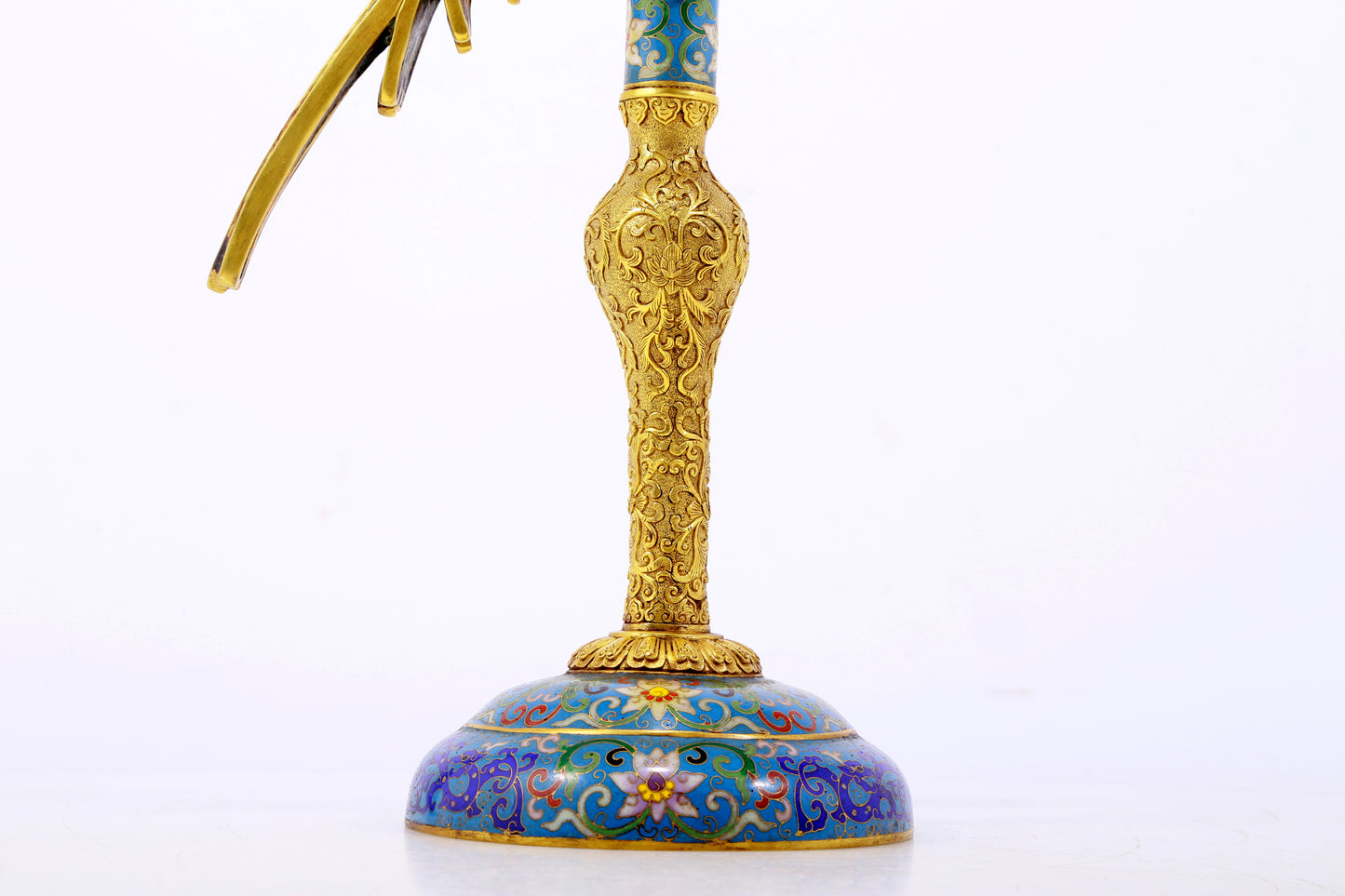 A perfect cloisonné parrot ornament