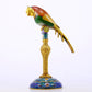 A perfect cloisonné parrot ornament