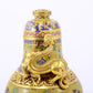 A perfect cloisonné animal face pattern tripod bottle with lid