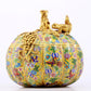 An exquisite cloisonné 'squirrel and grape' pattern box