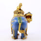 An exquisite cloisonné auspicious animal censer