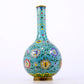 An exquisite cloisonné vase with lotus pattern