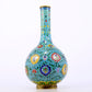 An exquisite cloisonné vase with lotus pattern