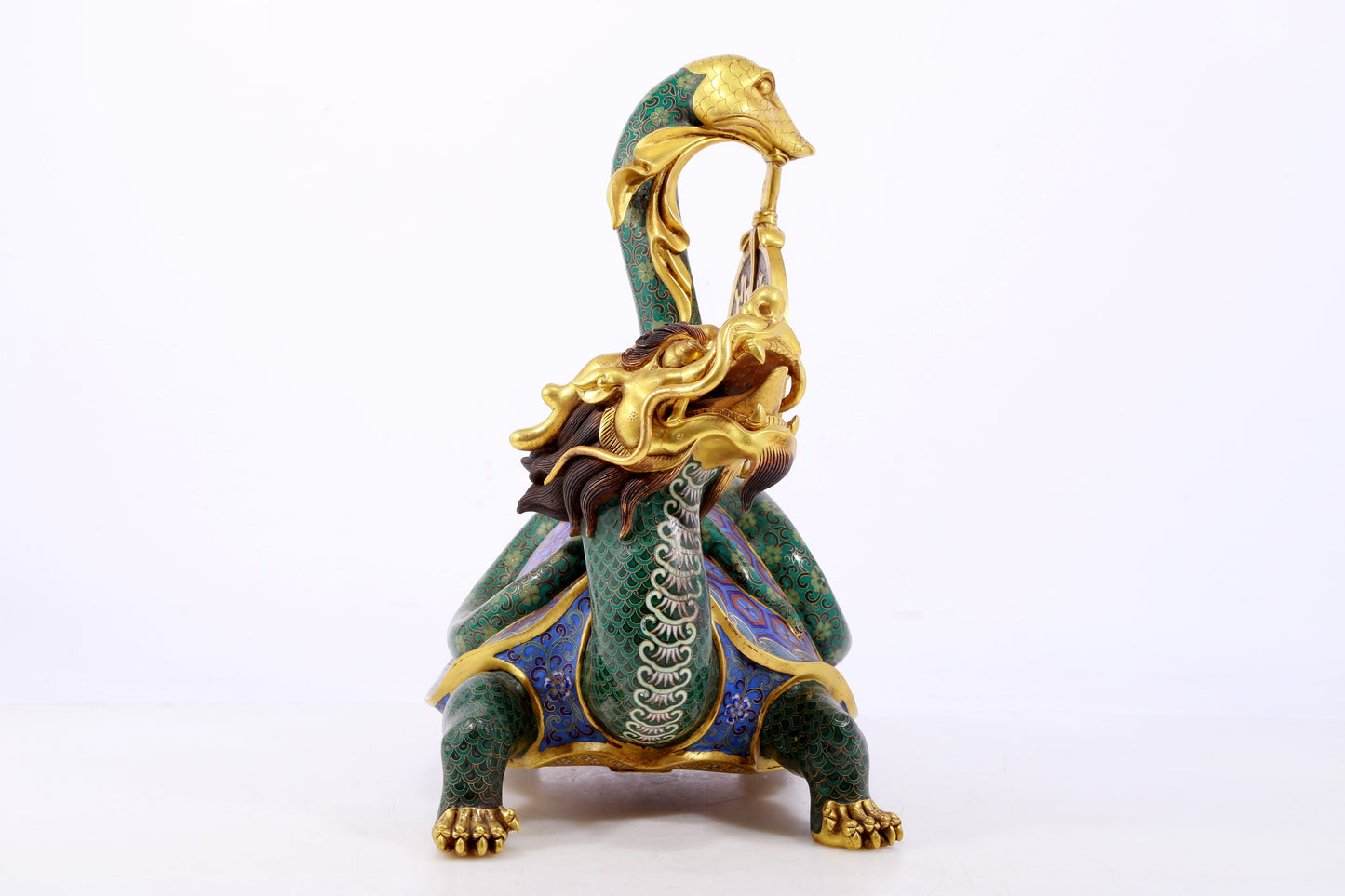 An exquisite cloisonne auspicious animal ornament