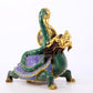 An exquisite cloisonne auspicious animal ornament