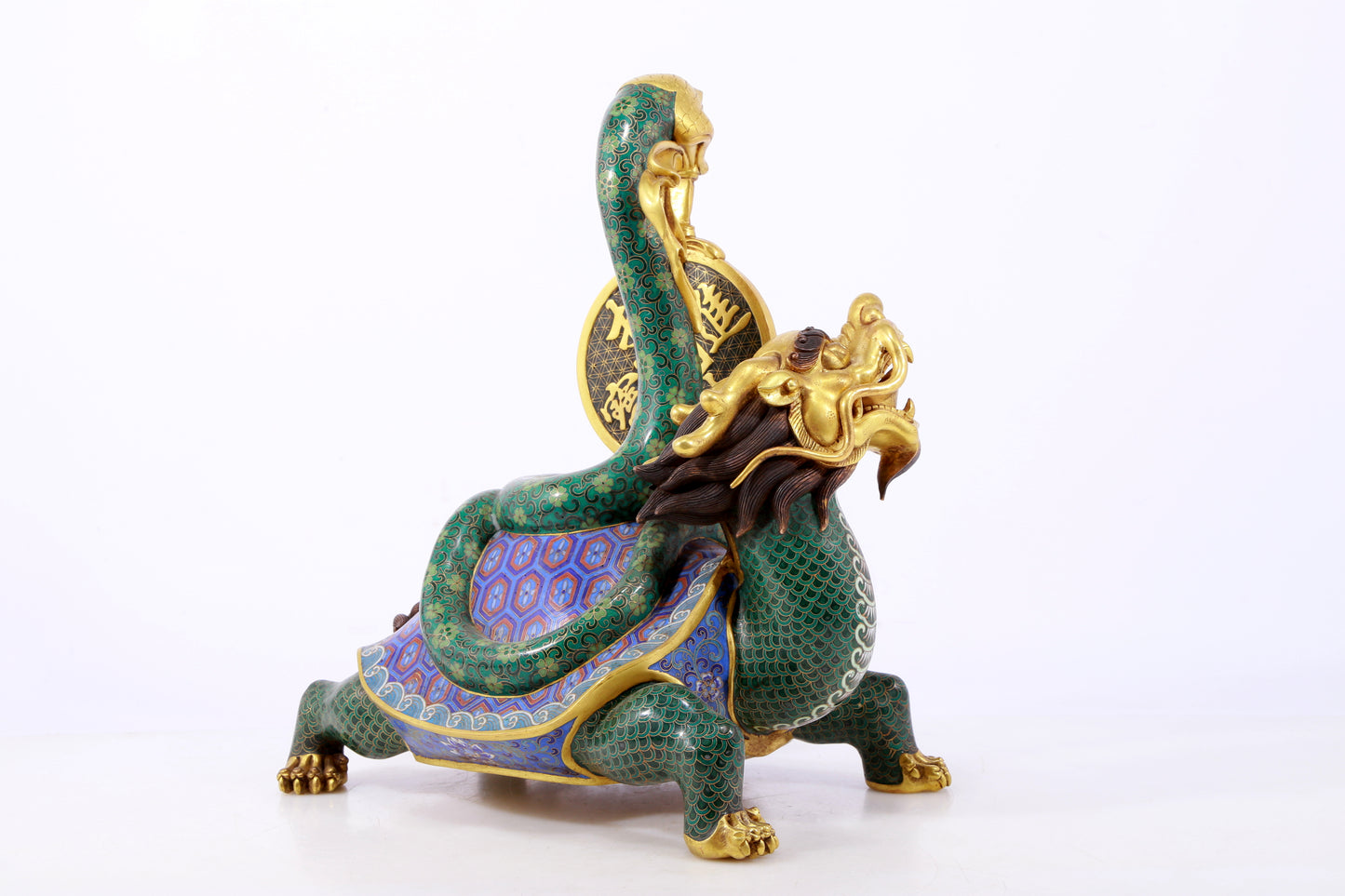 An exquisite cloisonne auspicious animal ornament