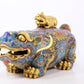 An exquisite cloisonné beast-shaped box