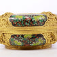 An exquisite cloisonne 'flower and dragon' pattern box