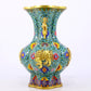 An exquisite cloisonné amphora with 'tangled lotus and auspicious beast' patterns