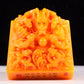 An exquisite Tianhuang stone auspicious cloud and dragon pattern seal