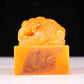 An exquisite Tianhuang stone lion seal