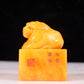 An exquisite Tianhuang stone lion seal