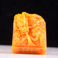 An exquisite Tianhuang stone auspicious cloud and dragon pattern seal