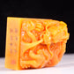 An exquisite Tianhuang stone auspicious cloud and dragon pattern seal