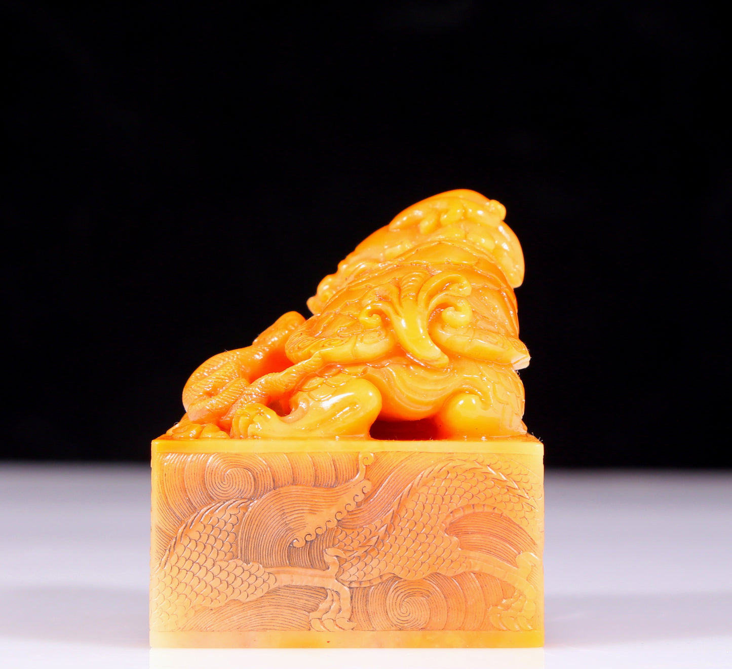 An exquisite Tianhuang stone auspicious animal seal