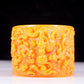 An exquisite Tianhuang stone seal with auspicious clouds and dragon patterns