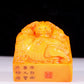 An exquisite Tianhuang stone seal with dragon and phoenix patterns