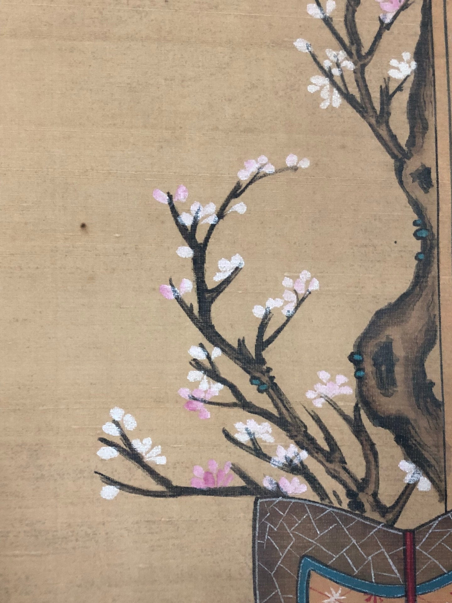 A Chinese Ink Painting Hanging Scroll By Tang Yin