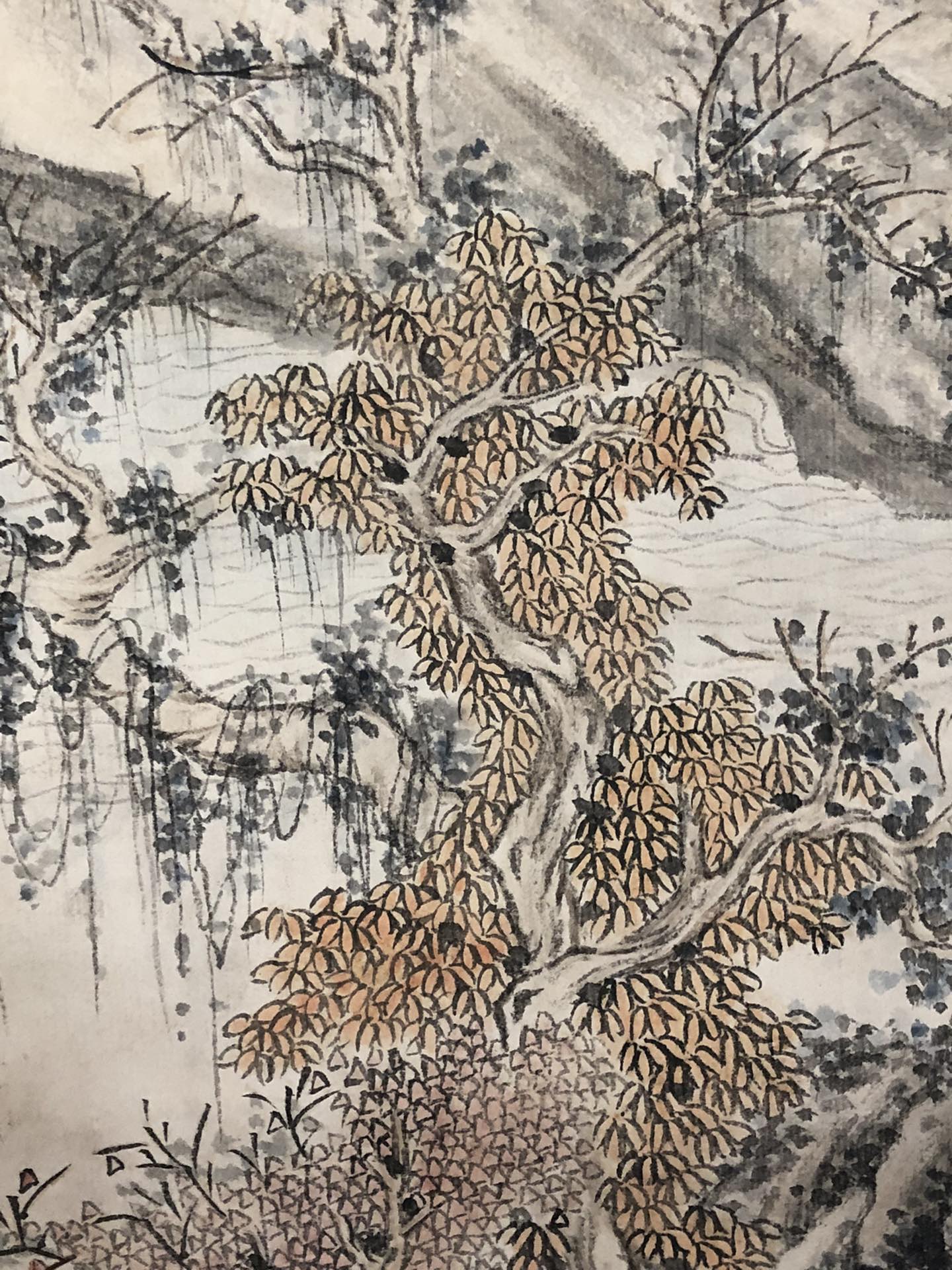 A Chinese Ink Painting Hanging Scroll By Wen HuiMing