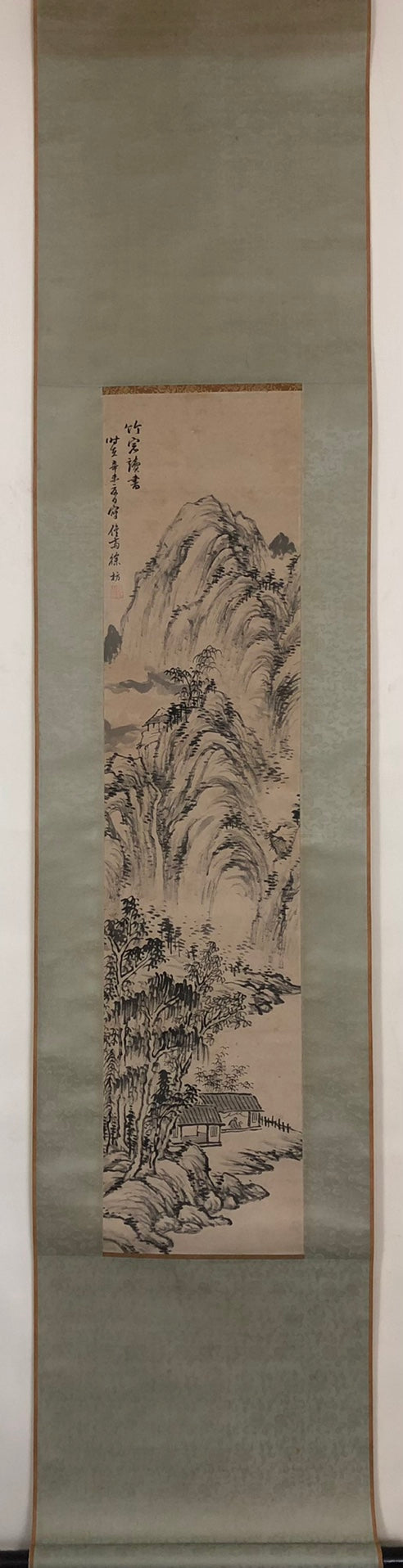 A Chinese Ink Painting Hanging Scroll By Xu Fang