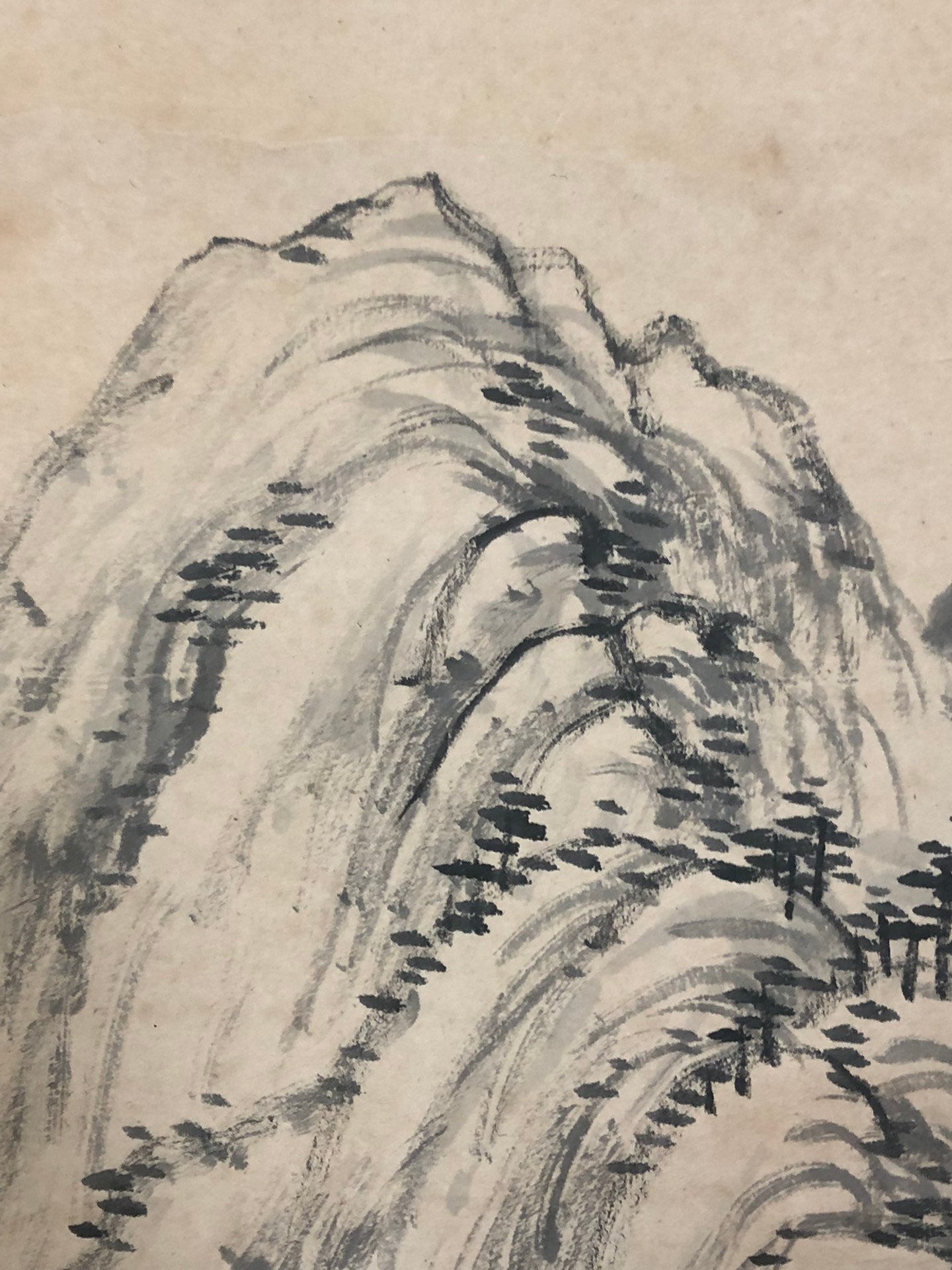 A Chinese Ink Painting Hanging Scroll By Xu Fang