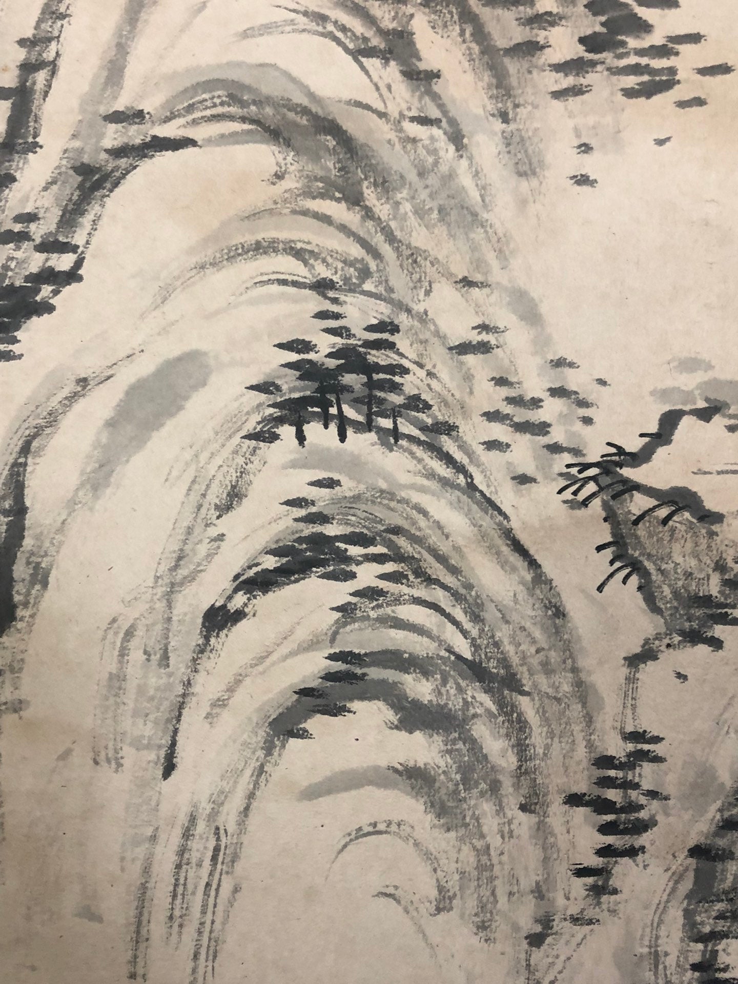 A Chinese Ink Painting Hanging Scroll By Xu Fang