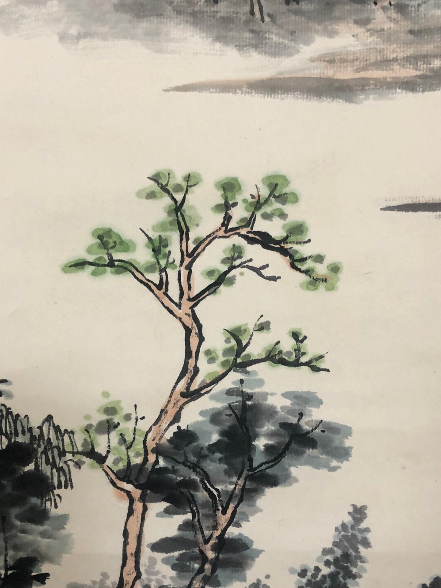 A Chinese Ink Painting Hanging Scroll By Zhu MeiCun