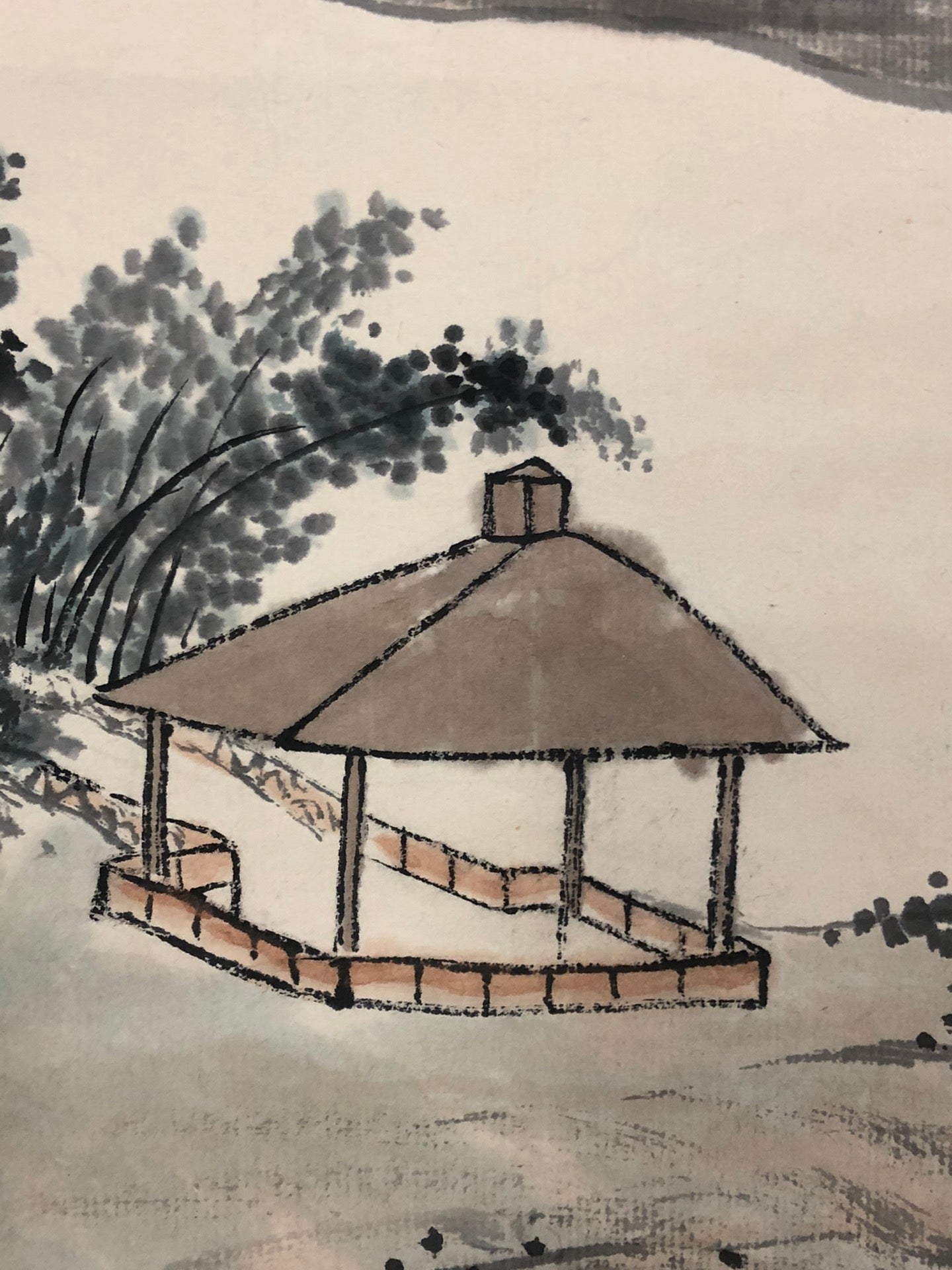 A Chinese Ink Painting Hanging Scroll By Zhu MeiCun