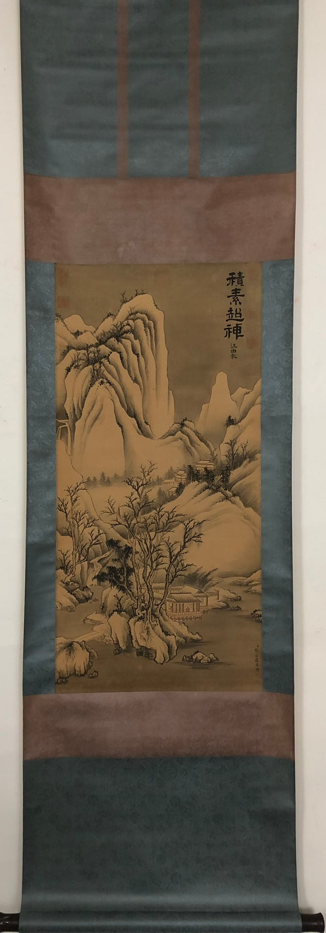 A Chinese Ink Painting Hanging Scroll By Zhang RuoAi