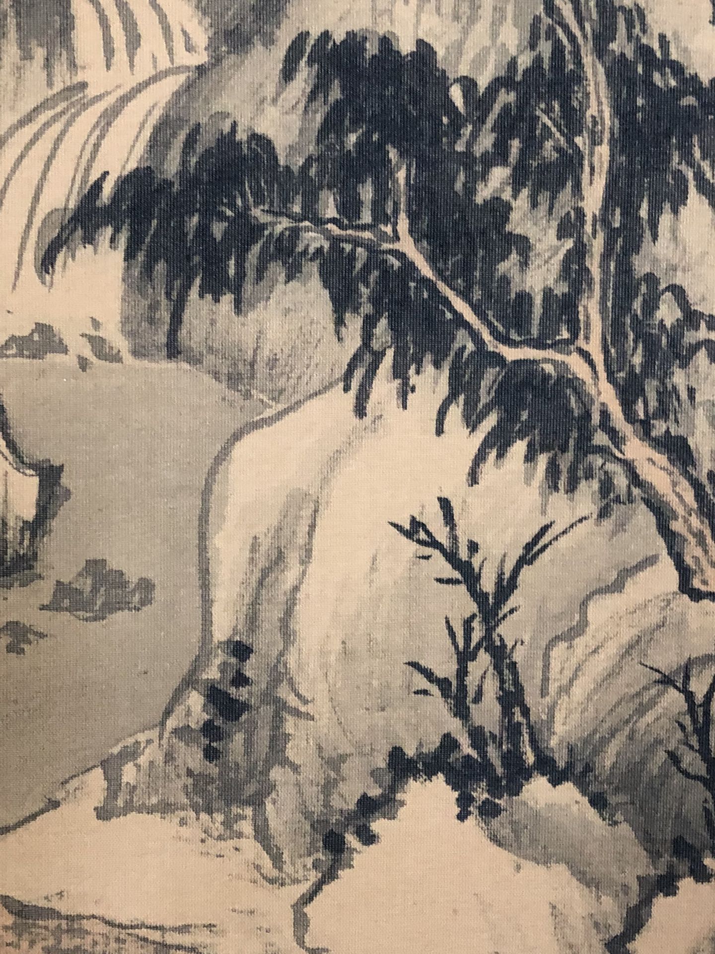 A Chinese Ink Painting Hanging Scroll By Zhang RuoAi