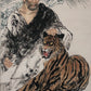 A Chinese Ink Painting Hanging Scroll By Wang MingMin