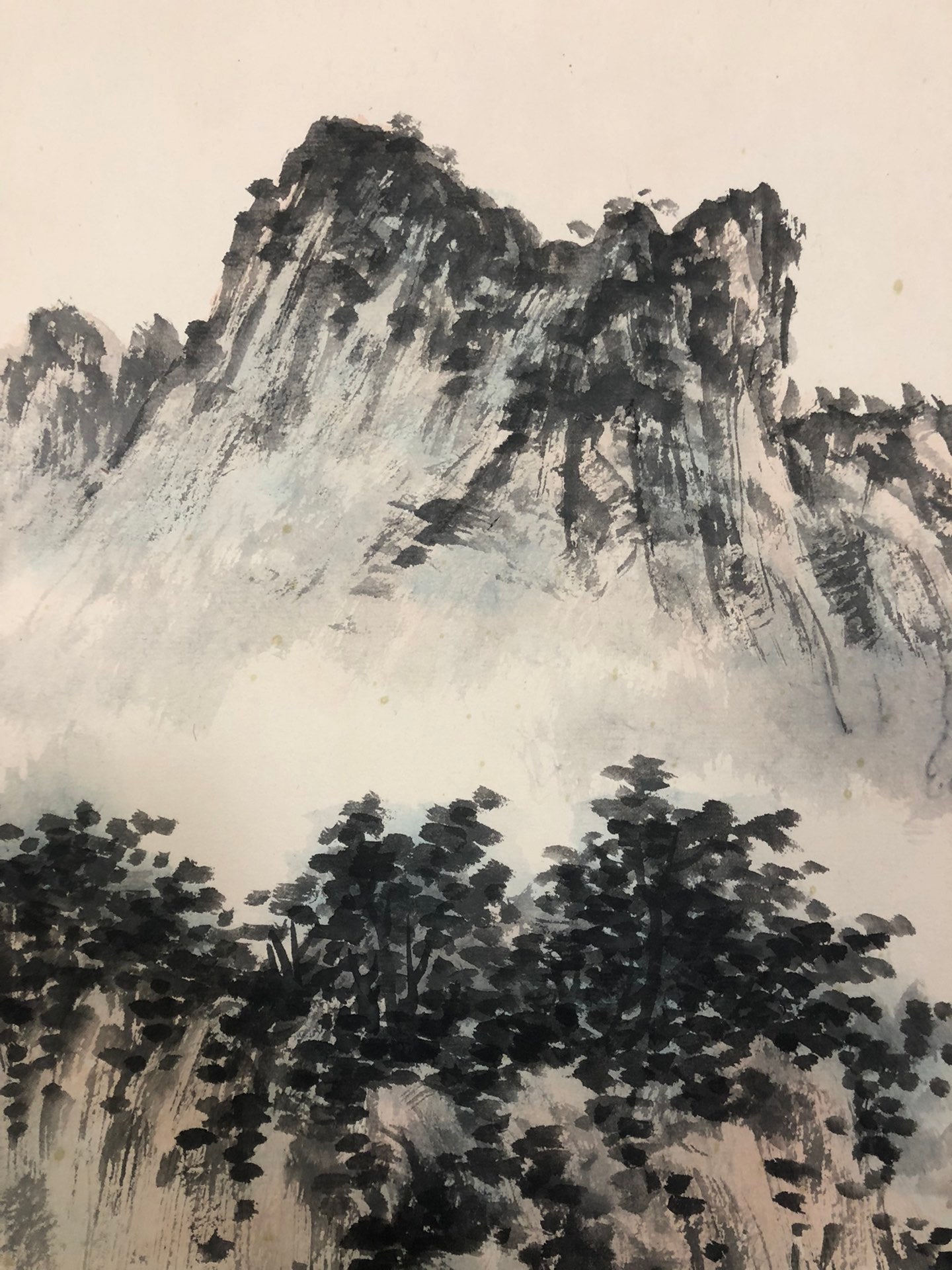 A Chinese Ink Painting Hanging Scroll By Song WenZhi