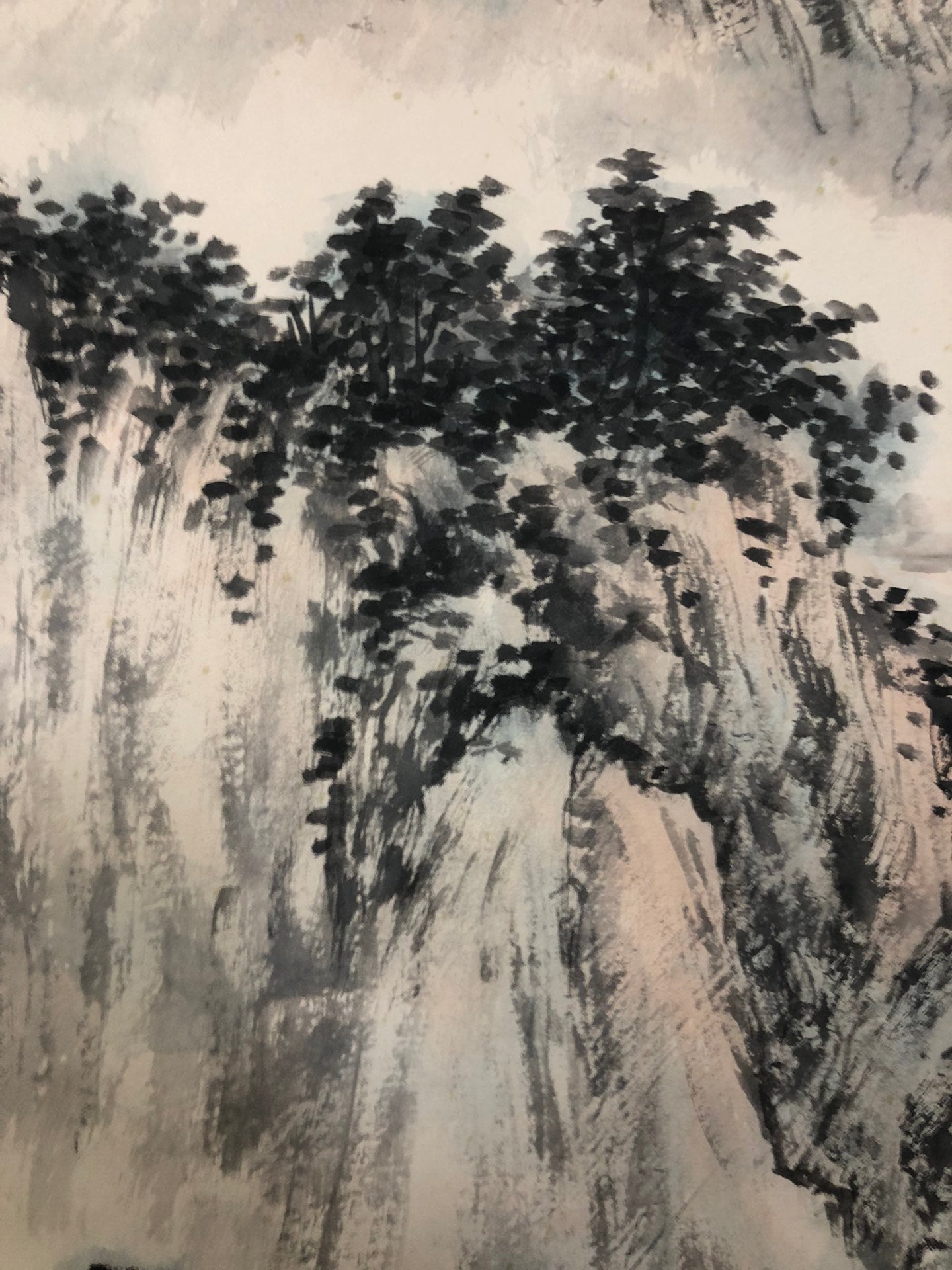 A Chinese Ink Painting Hanging Scroll By Song WenZhi