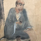 A Chinese Ink Painting Hanging Scroll By Fu BaoShi