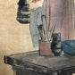 A Chinese Ink Painting Hanging Scroll By Fu BaoShi