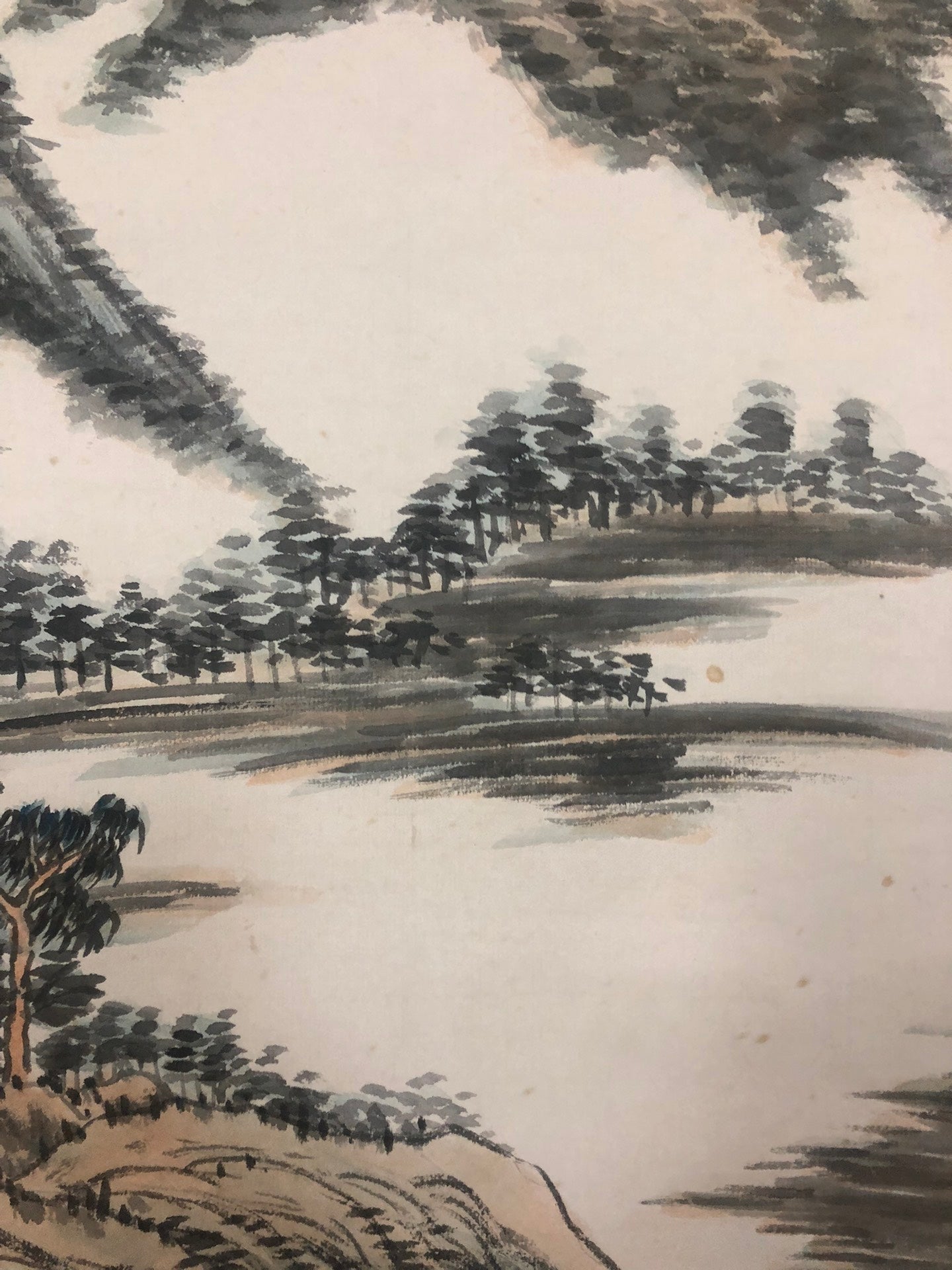 A Chinese Ink Painting Hanging Scroll By Zhu MeiCun